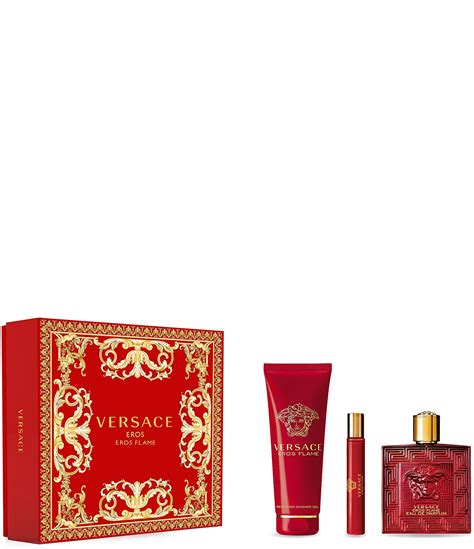 versace eros flame coffret set|versace eros flame 3.4 oz.